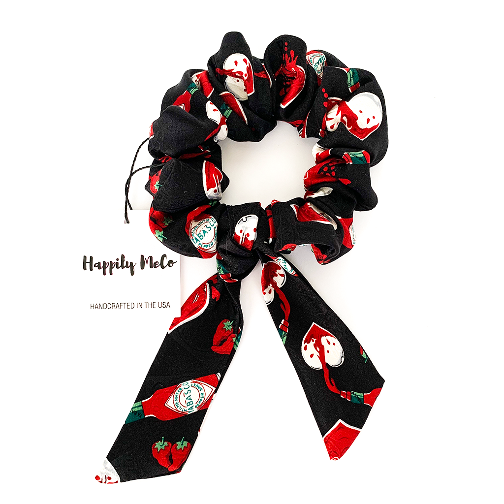 NICELY SPICED LUXURY SILK SCRUNCHIE - Happily MeCo