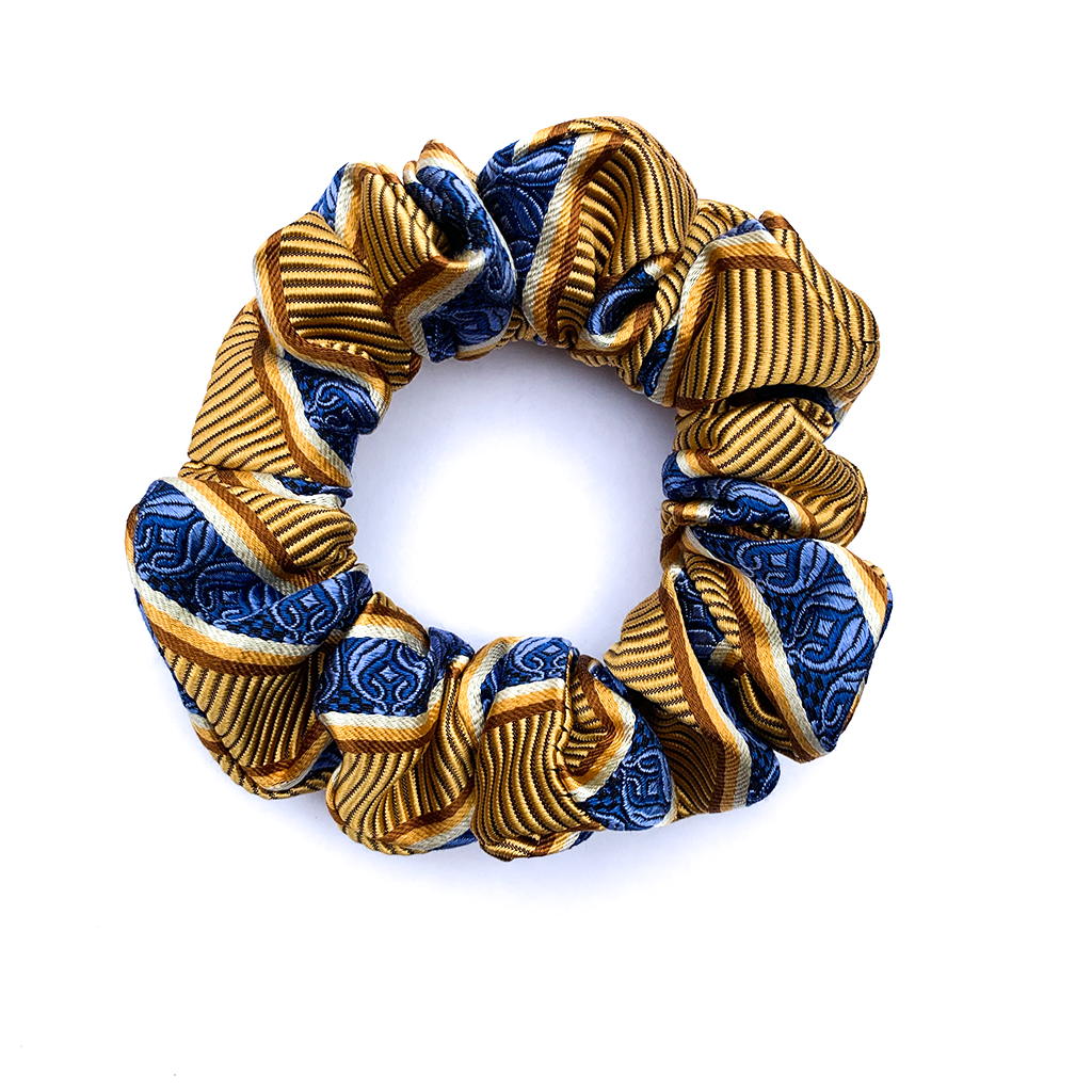 GOLDEN RIVERS LUXURY SILK SCRUNCHIE - Happily MeCo