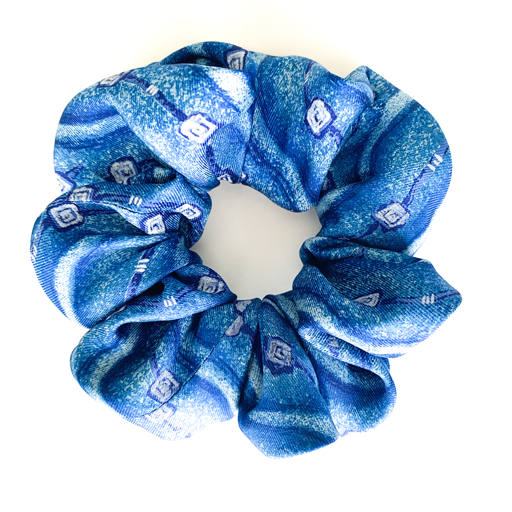 80'S OASIS LUXURY SILK SCRUNCHIE - Happily MeCo