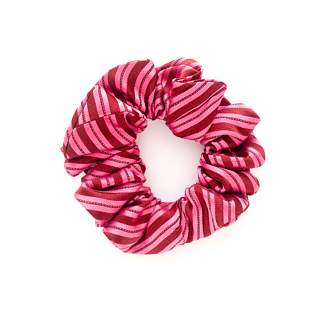CANDY CRUSHED LUXURY SILK SCRUNCHIE