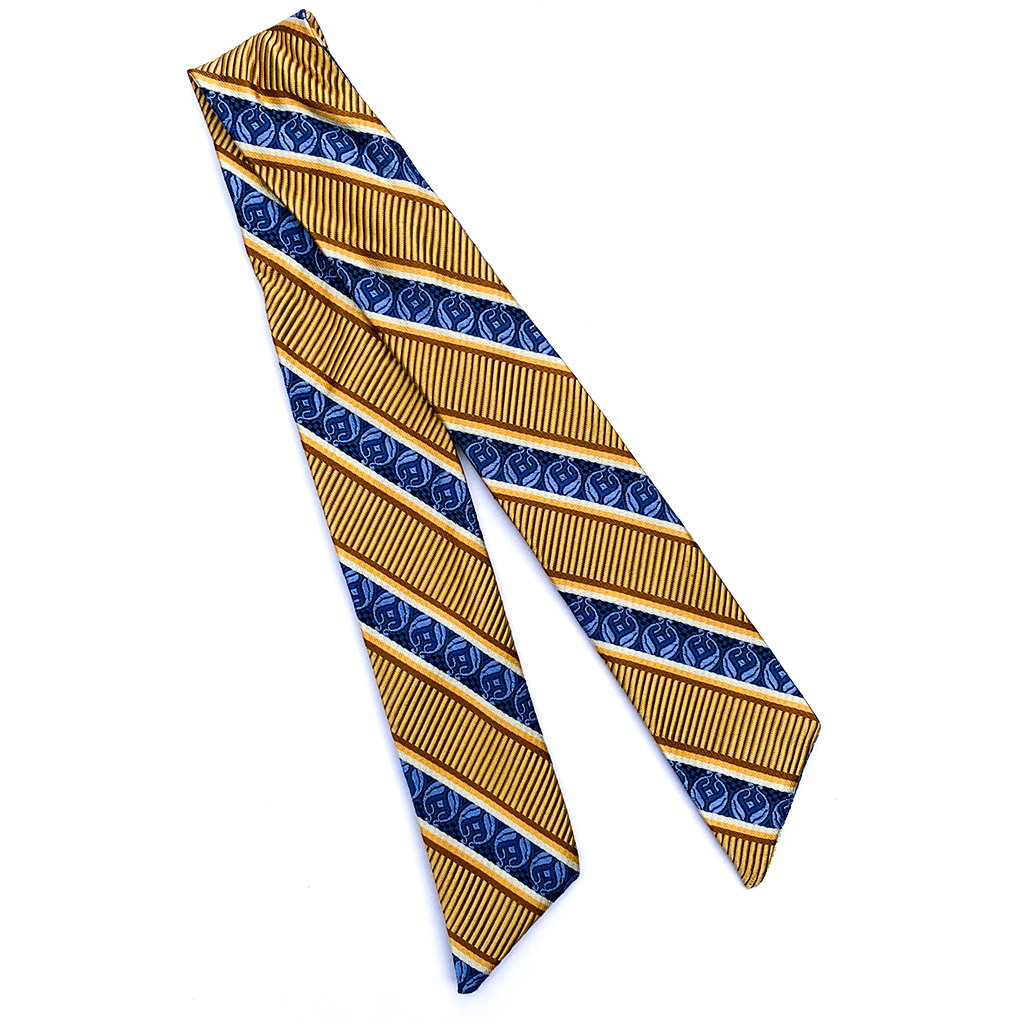 GOLDEN RIVERS LUXURY SILK SCRUNCHIE - Happily MeCo