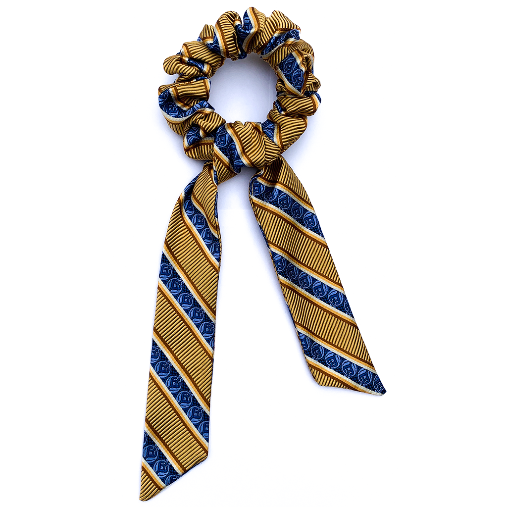 GOLDEN RIVERS LUXURY SILK SCRUNCHIE - Happily MeCo