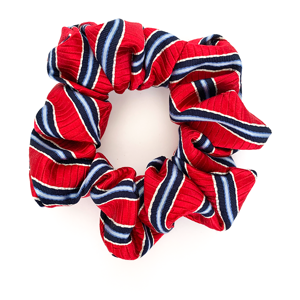 WINTER AT SEA LUXURY SILK SCRUNCHIE - Happily MeCo
