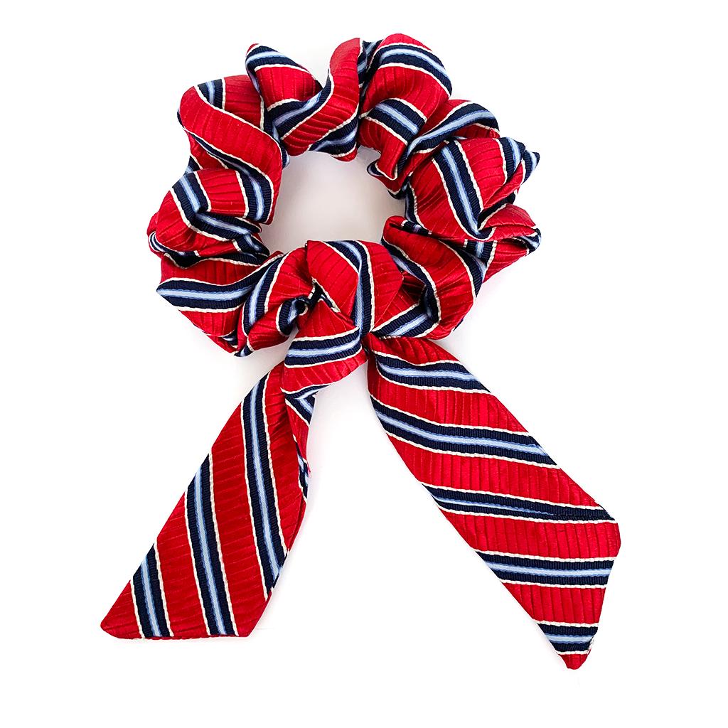 WINTER AT SEA LUXURY SILK SCRUNCHIE - Happily MeCo