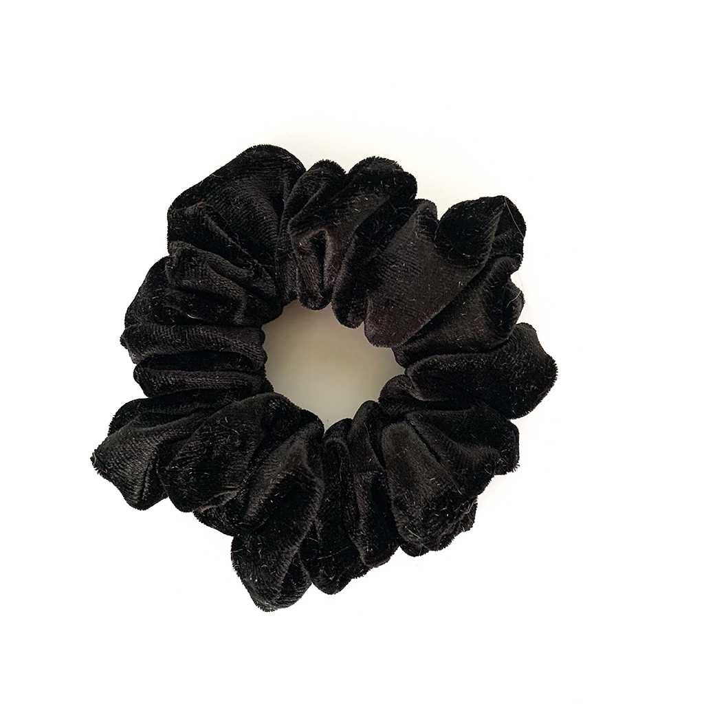 back to black luxury scrunchie || PLUSHIES