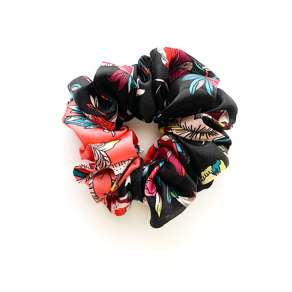 GARDEN OF GLORY LUXURY SILK SCRUNCHIE