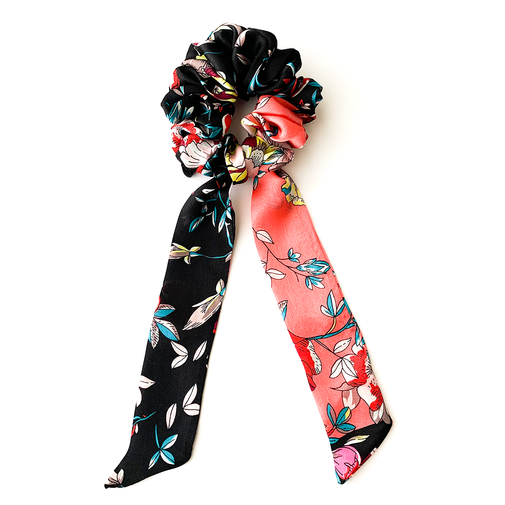 GARDEN OF GLORY LUXURY SILK SCRUNCHIE