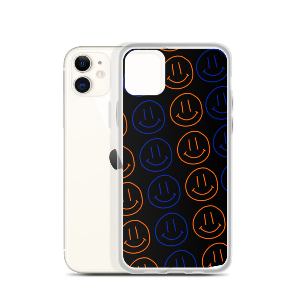 UF Smiley Faces iPhone Case - Black