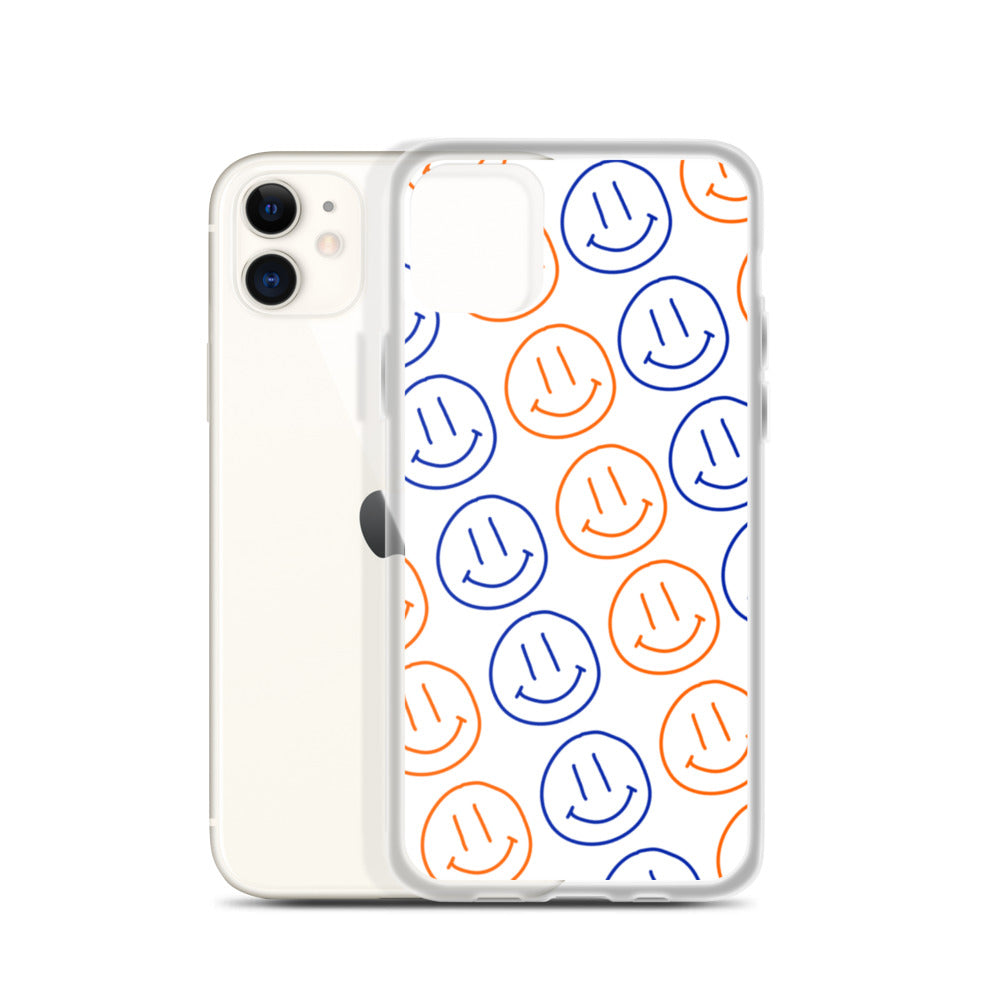 UF Smiley Faces iPhone Case - White