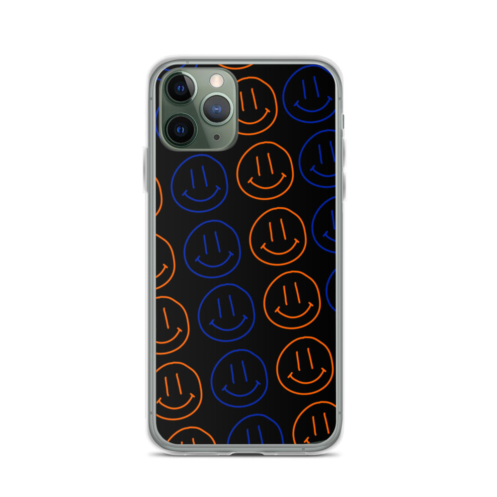UF Smiley Faces iPhone Case - Black