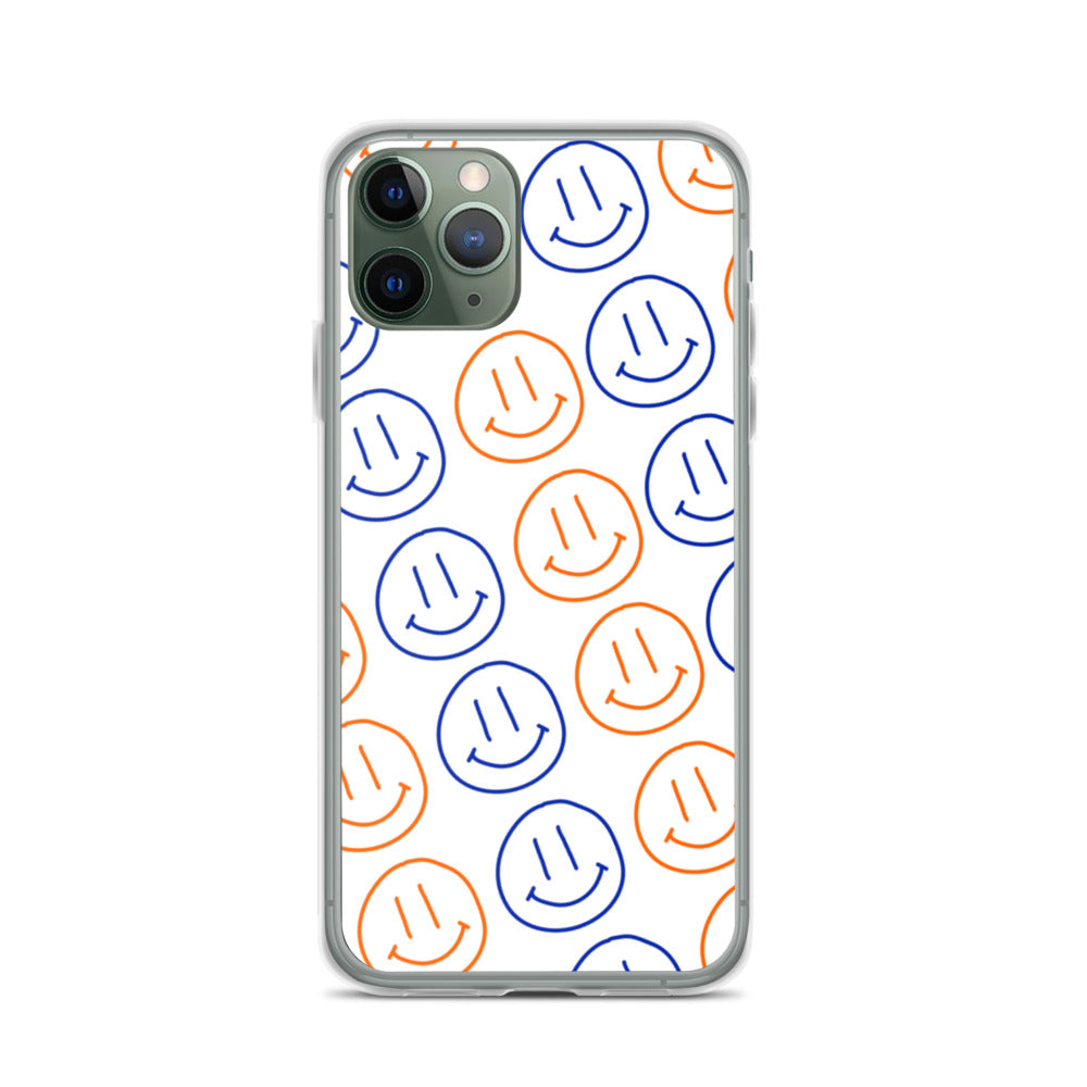 UF Smiley Faces iPhone Case - White