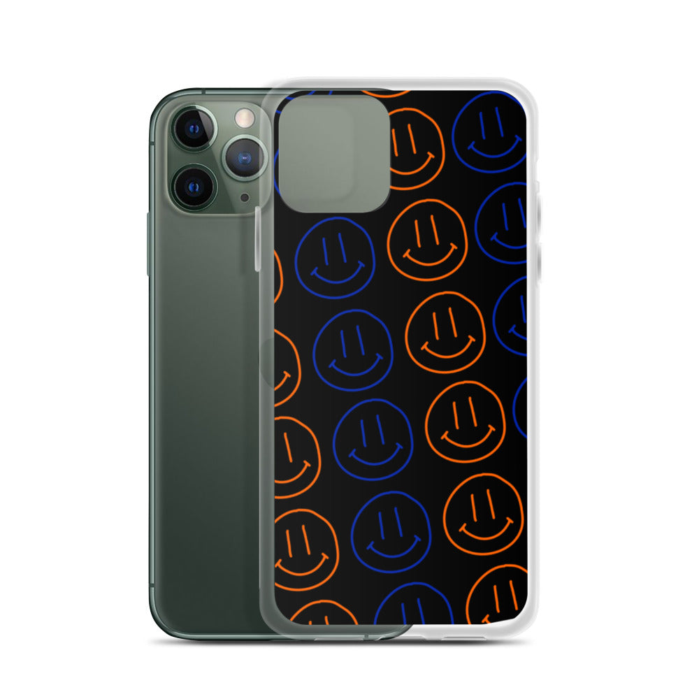 UF Smiley Faces iPhone Case - Black