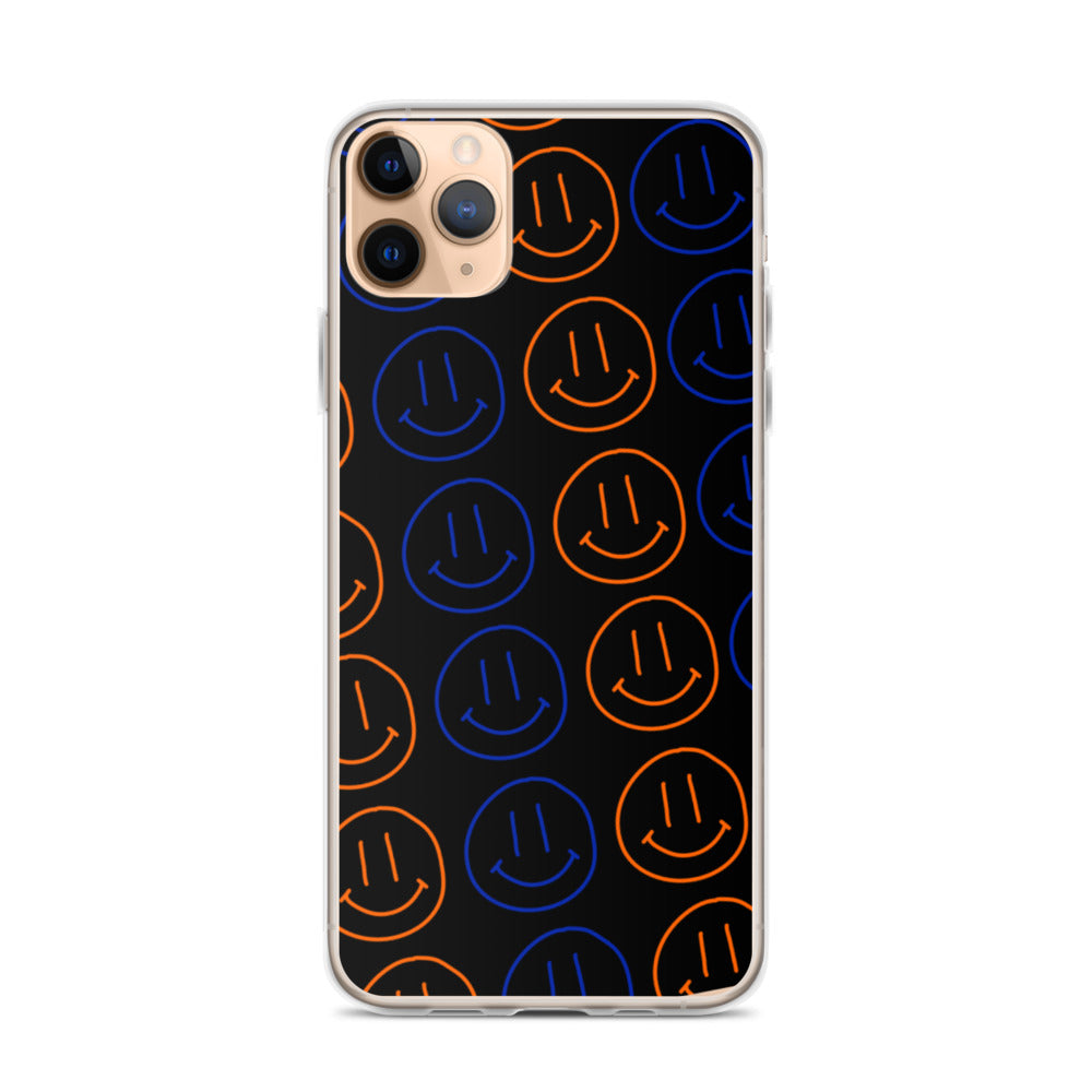 UF Smiley Faces iPhone Case - Black