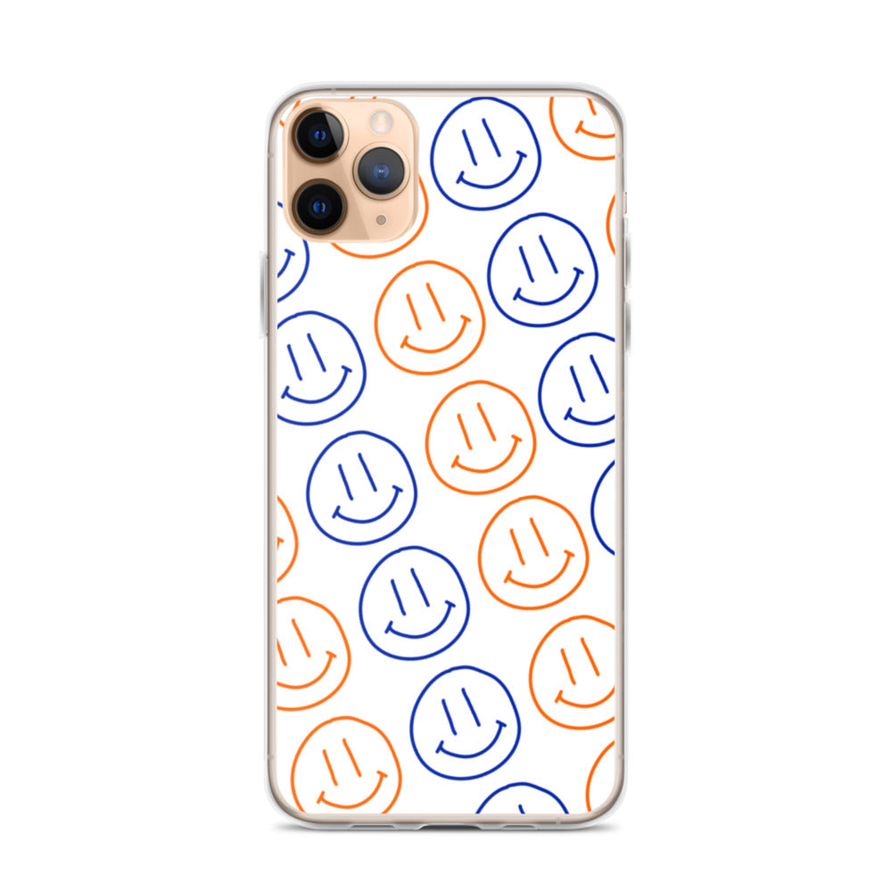 UF Smiley Faces iPhone Case - White