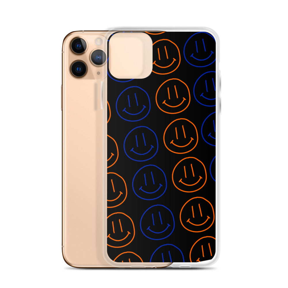 UF Smiley Faces iPhone Case - Black