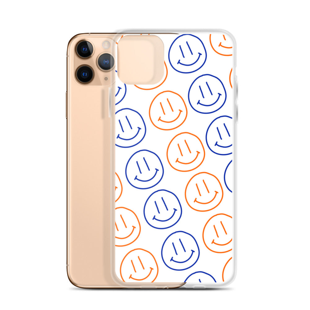 UF Smiley Faces iPhone Case - White