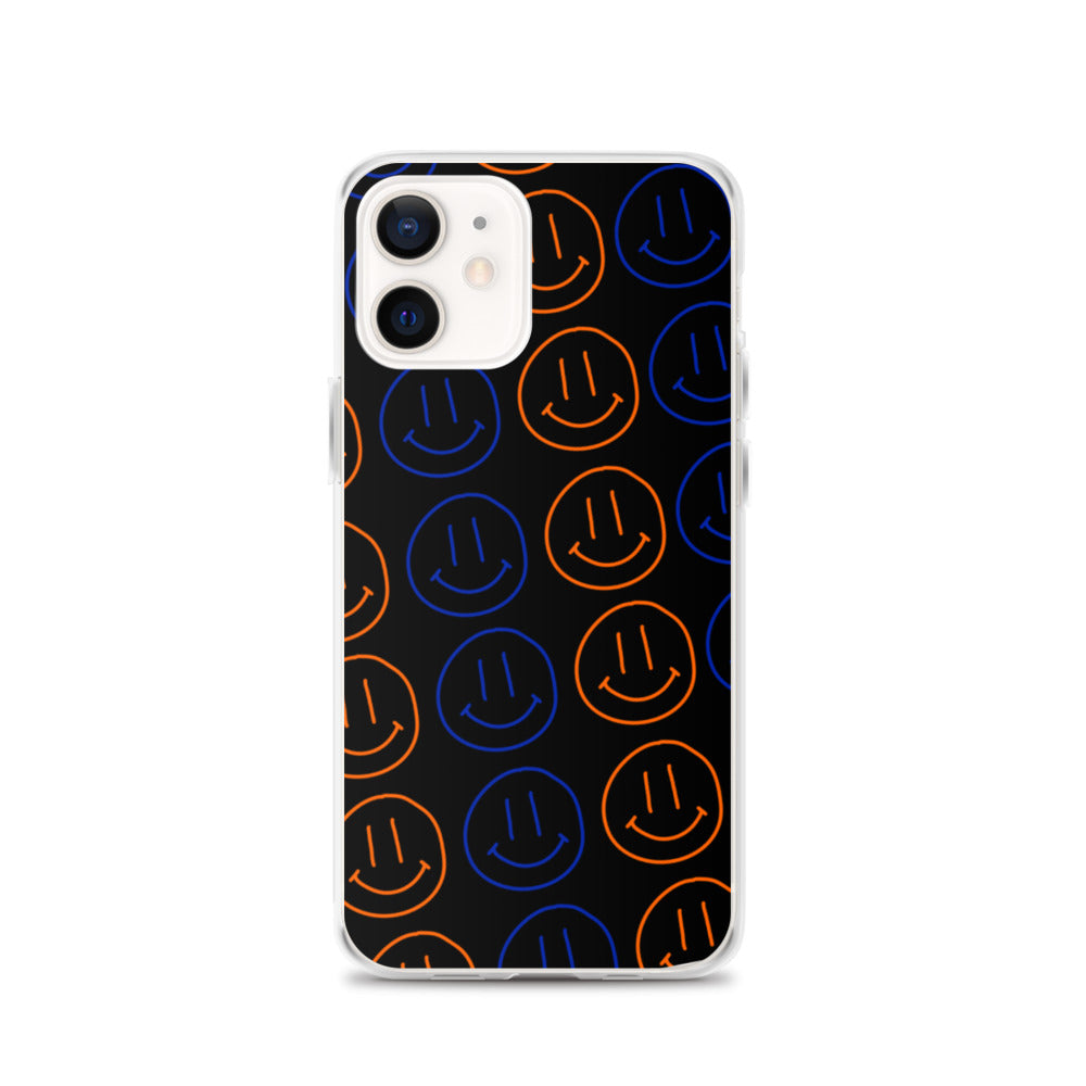 UF Smiley Faces iPhone Case - Black