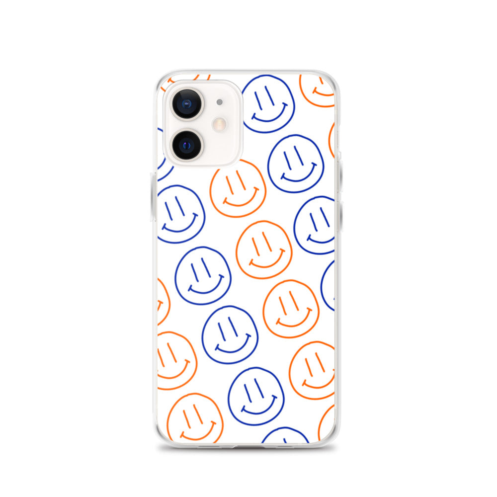 UF Smiley Faces iPhone Case - White