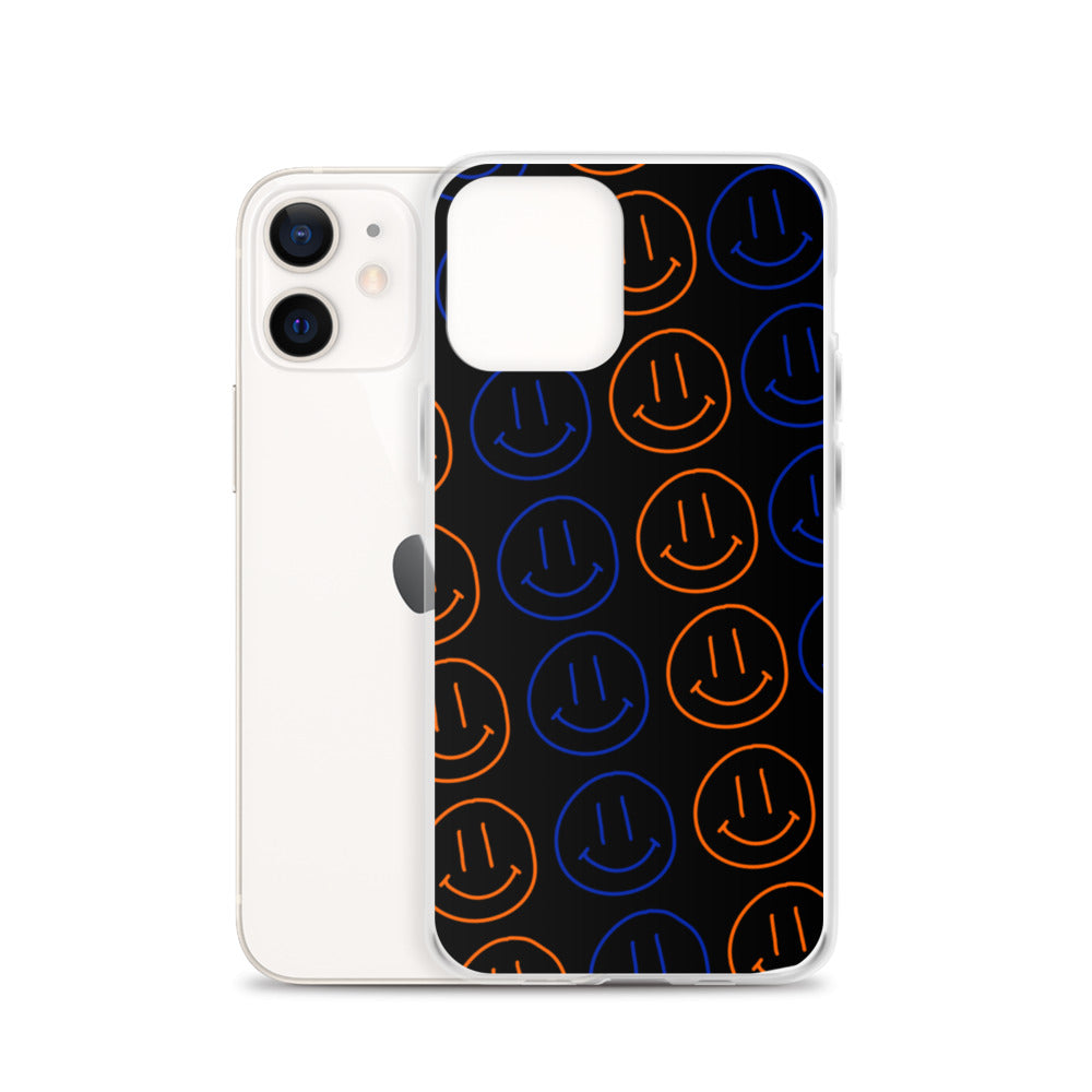 UF Smiley Faces iPhone Case - Black