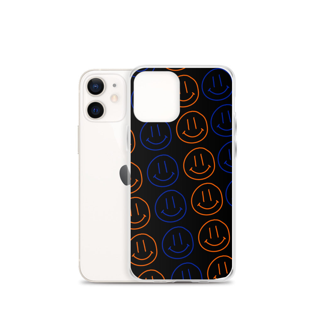 UF Smiley Faces iPhone Case - Black