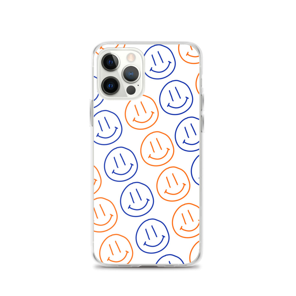 UF Smiley Faces iPhone Case - White