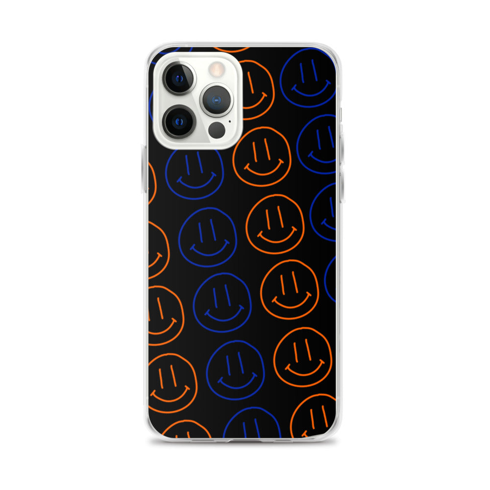 UF Smiley Faces iPhone Case - Black