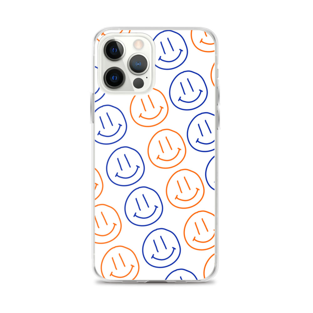 UF Smiley Faces iPhone Case - White