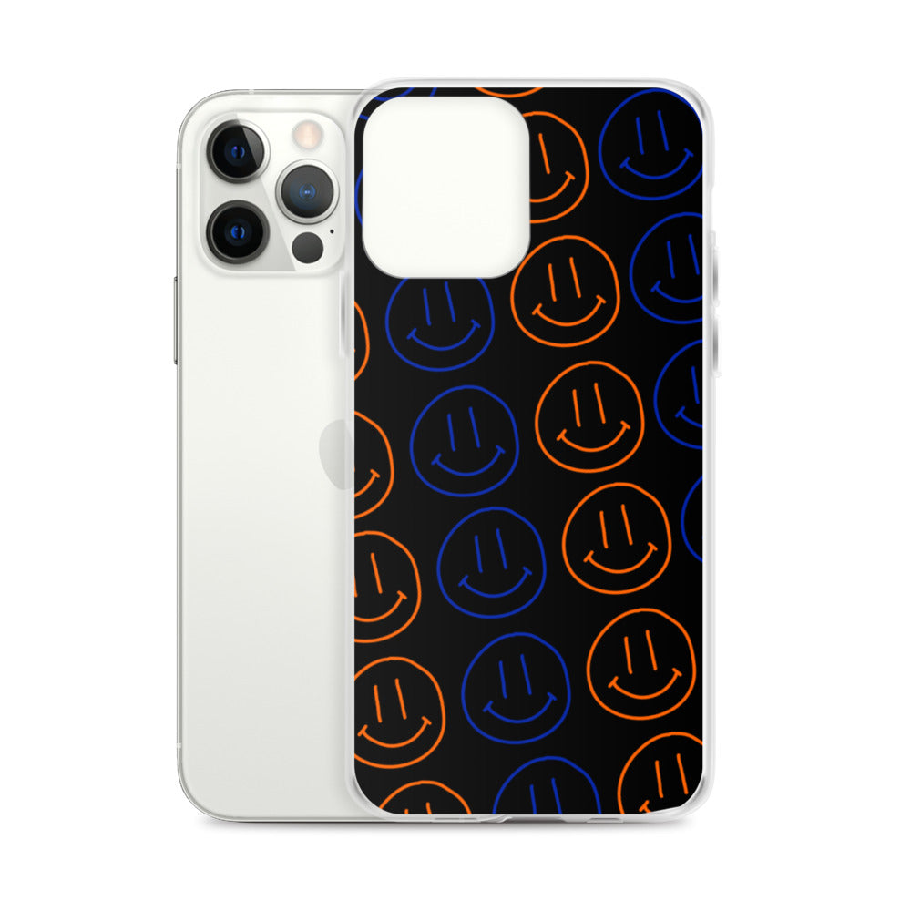 UF Smiley Faces iPhone Case - Black