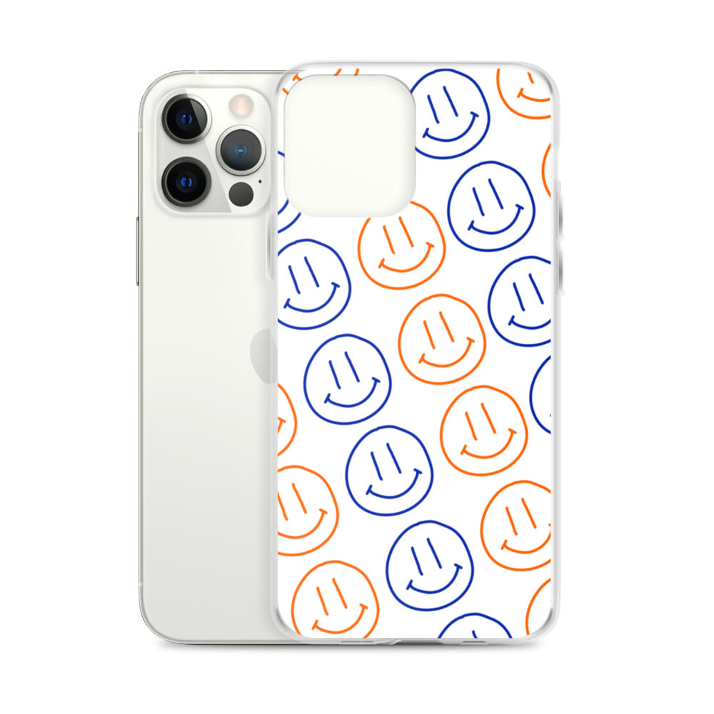 UF Smiley Faces iPhone Case - White