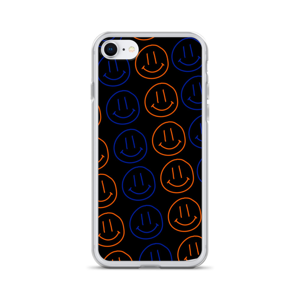 UF Smiley Faces iPhone Case - Black