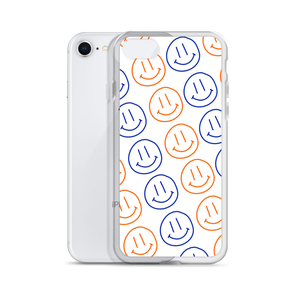 UF Smiley Faces iPhone Case - White