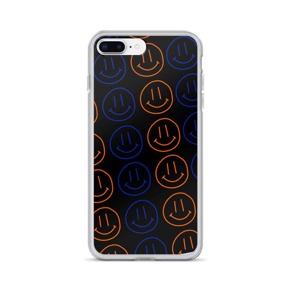 UF Smiley Faces iPhone Case - Black
