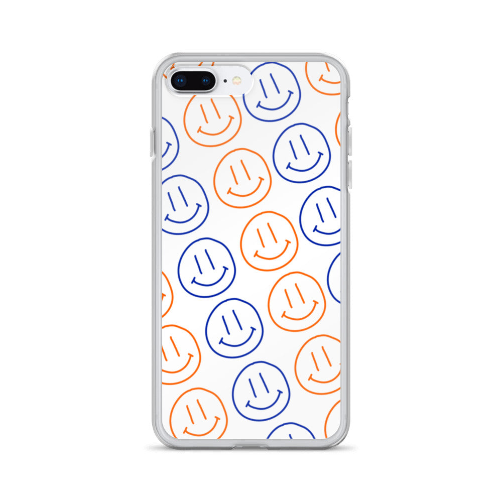 UF Smiley Faces iPhone Case - White