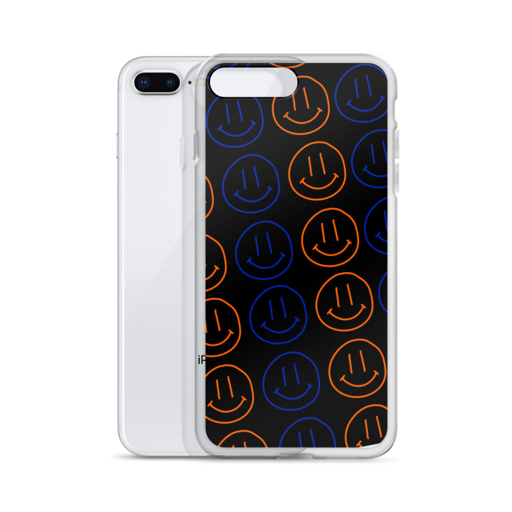 UF Smiley Faces iPhone Case - Black