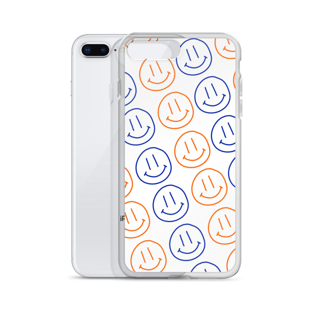 UF Smiley Faces iPhone Case - White