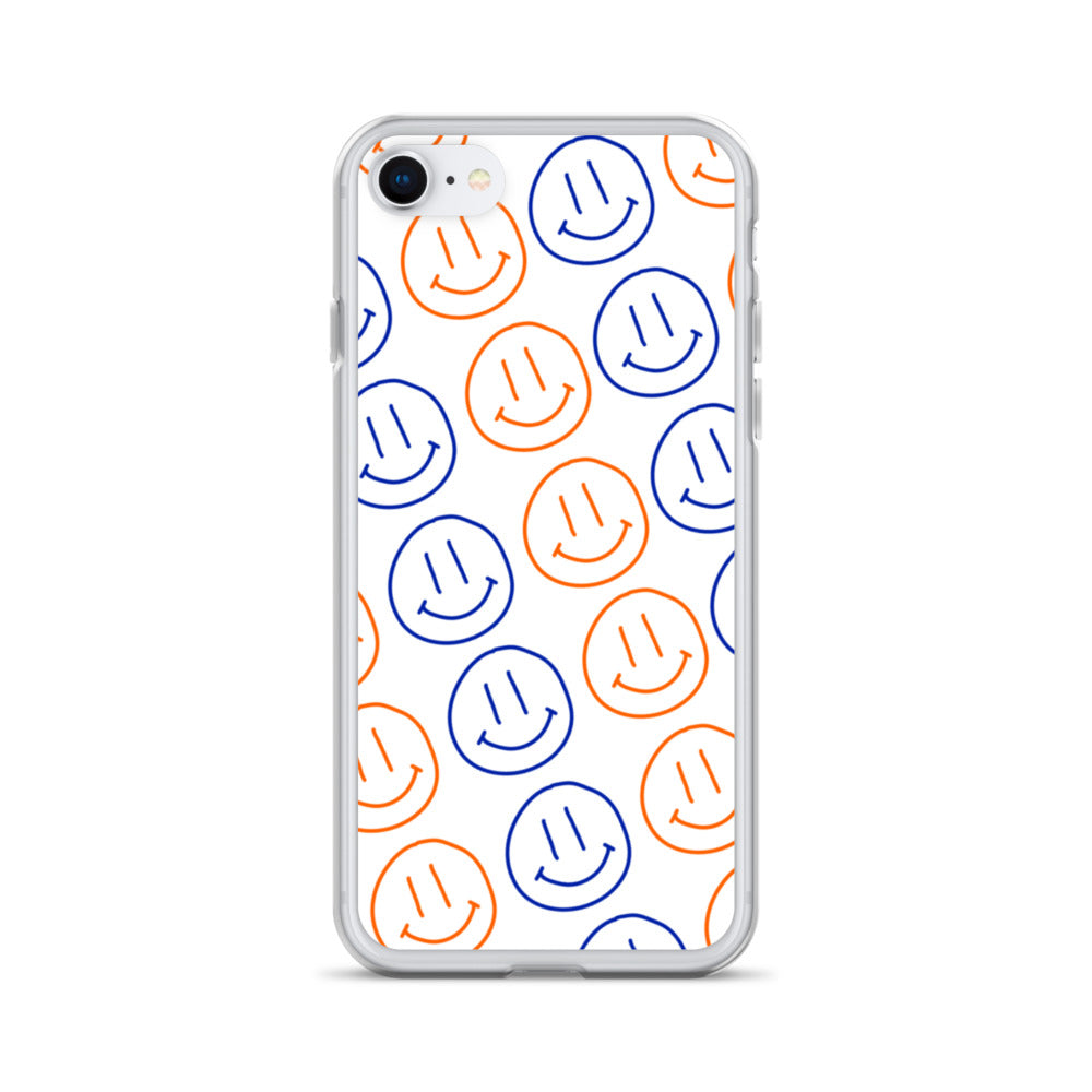 UF Smiley Faces iPhone Case - White