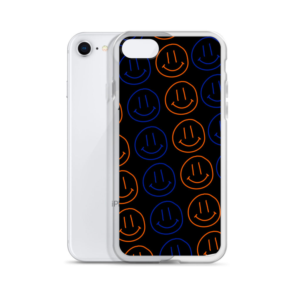 UF Smiley Faces iPhone Case - Black