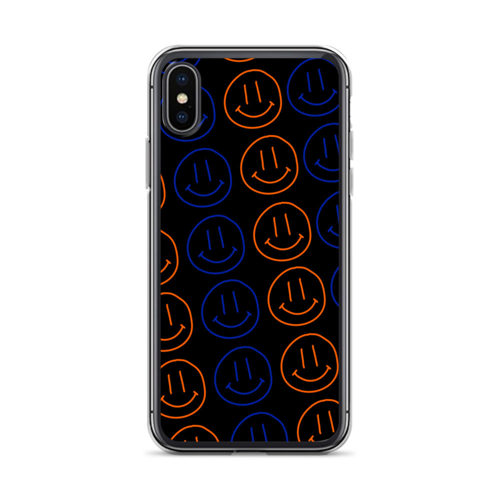 UF Smiley Faces iPhone Case - Black