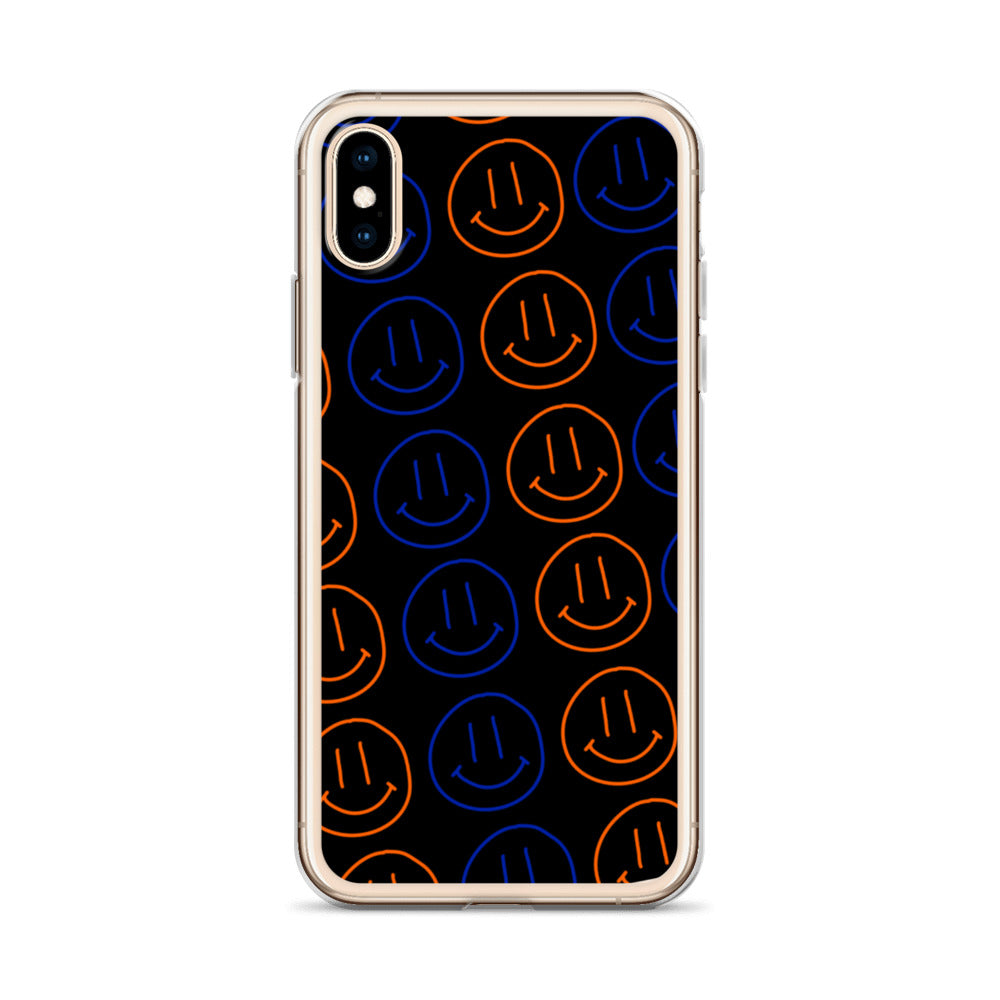 UF Smiley Faces iPhone Case - Black