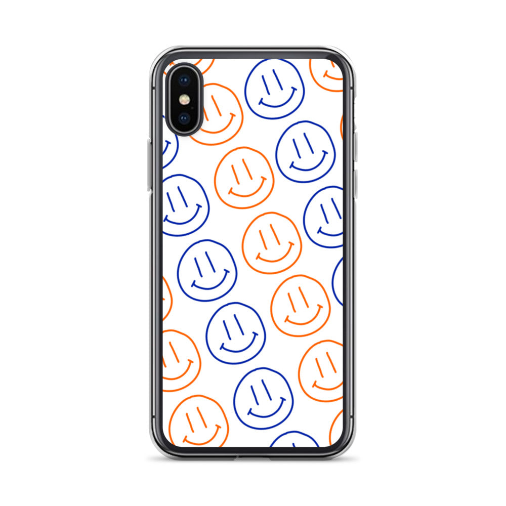 UF Smiley Faces iPhone Case - White