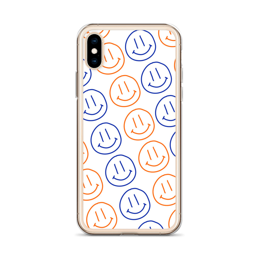 UF Smiley Faces iPhone Case - White