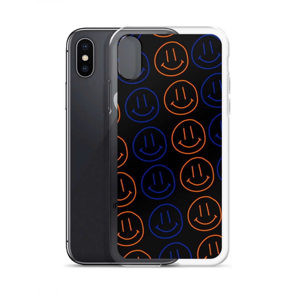 UF Smiley Faces iPhone Case - Black