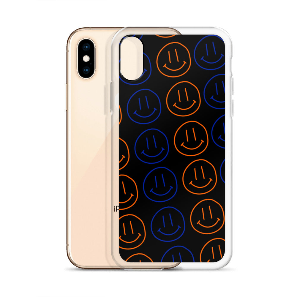 UF Smiley Faces iPhone Case - Black