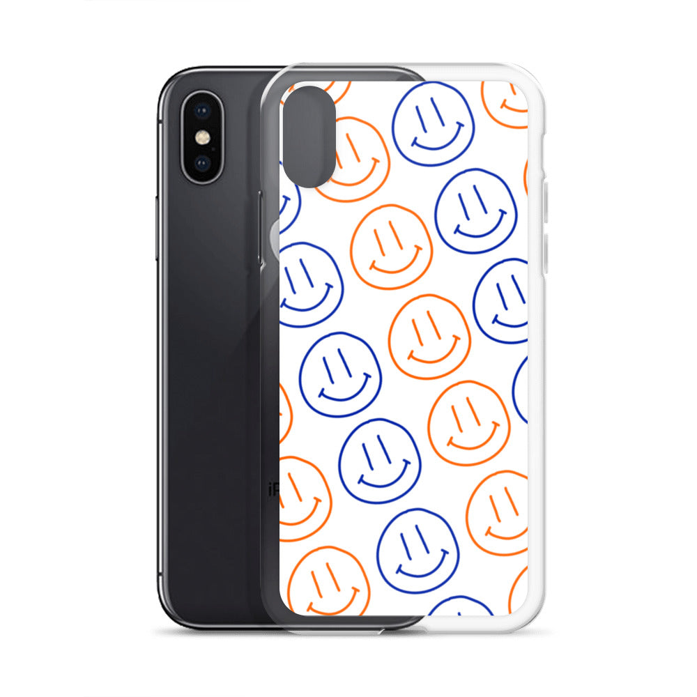 UF Smiley Faces iPhone Case - White