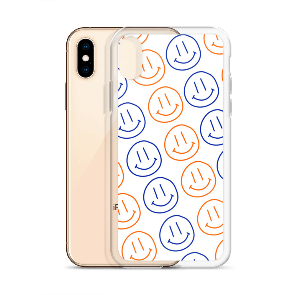 UF Smiley Faces iPhone Case - White
