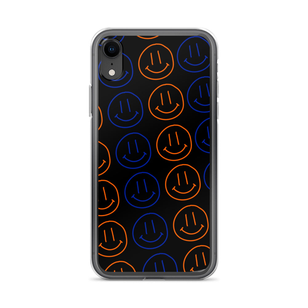UF Smiley Faces iPhone Case - Black