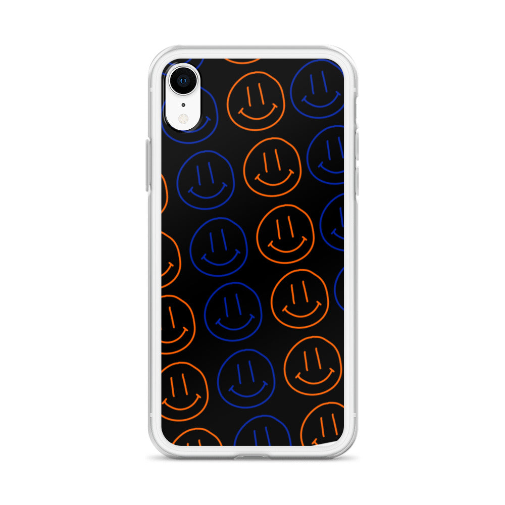 UF Smiley Faces iPhone Case - Black