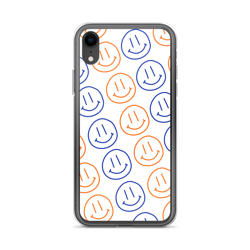 UF Smiley Faces iPhone Case - White