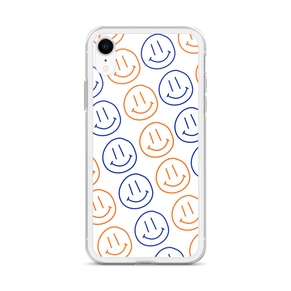 UF Smiley Faces iPhone Case - White