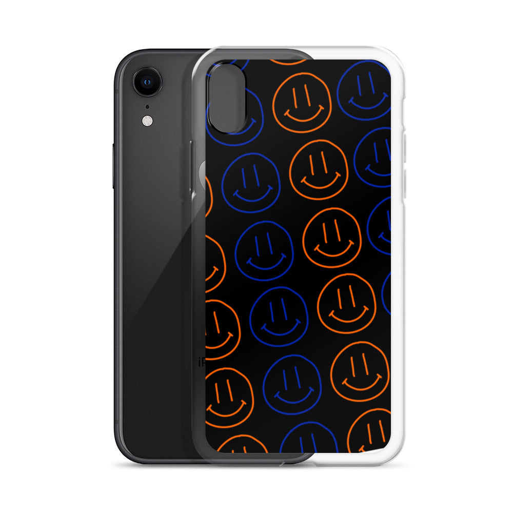 UF Smiley Faces iPhone Case - Black